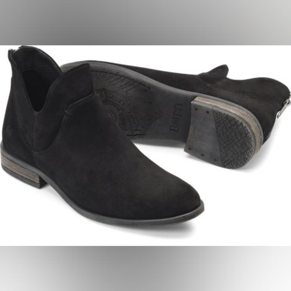 Born Black Arula Suede Boots NWOB